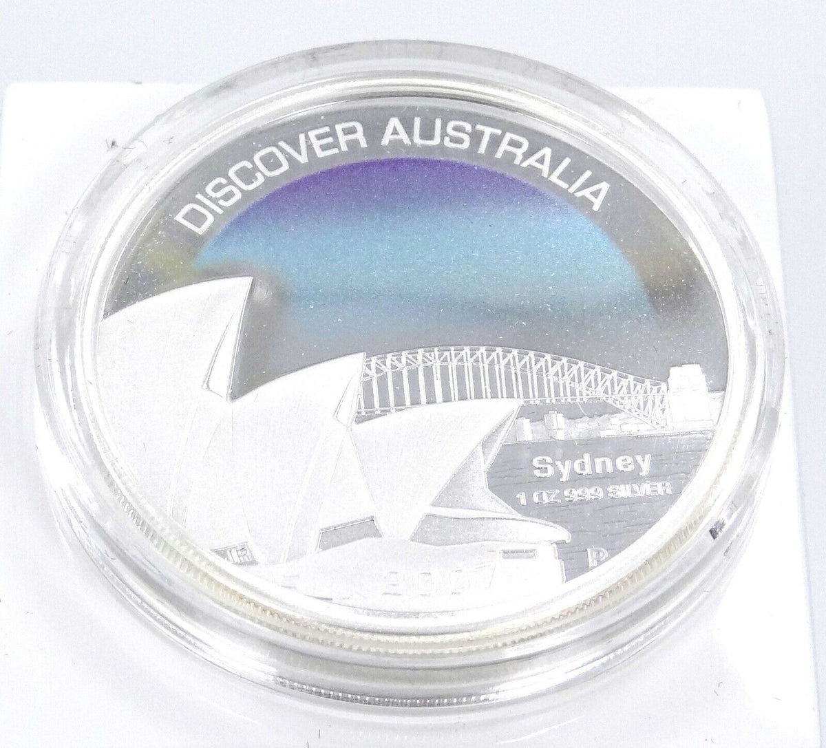 1 Oz Silver Coin 2007 $1 Australia Discover Australia Proof Coin - Sydney-classypw.com-1