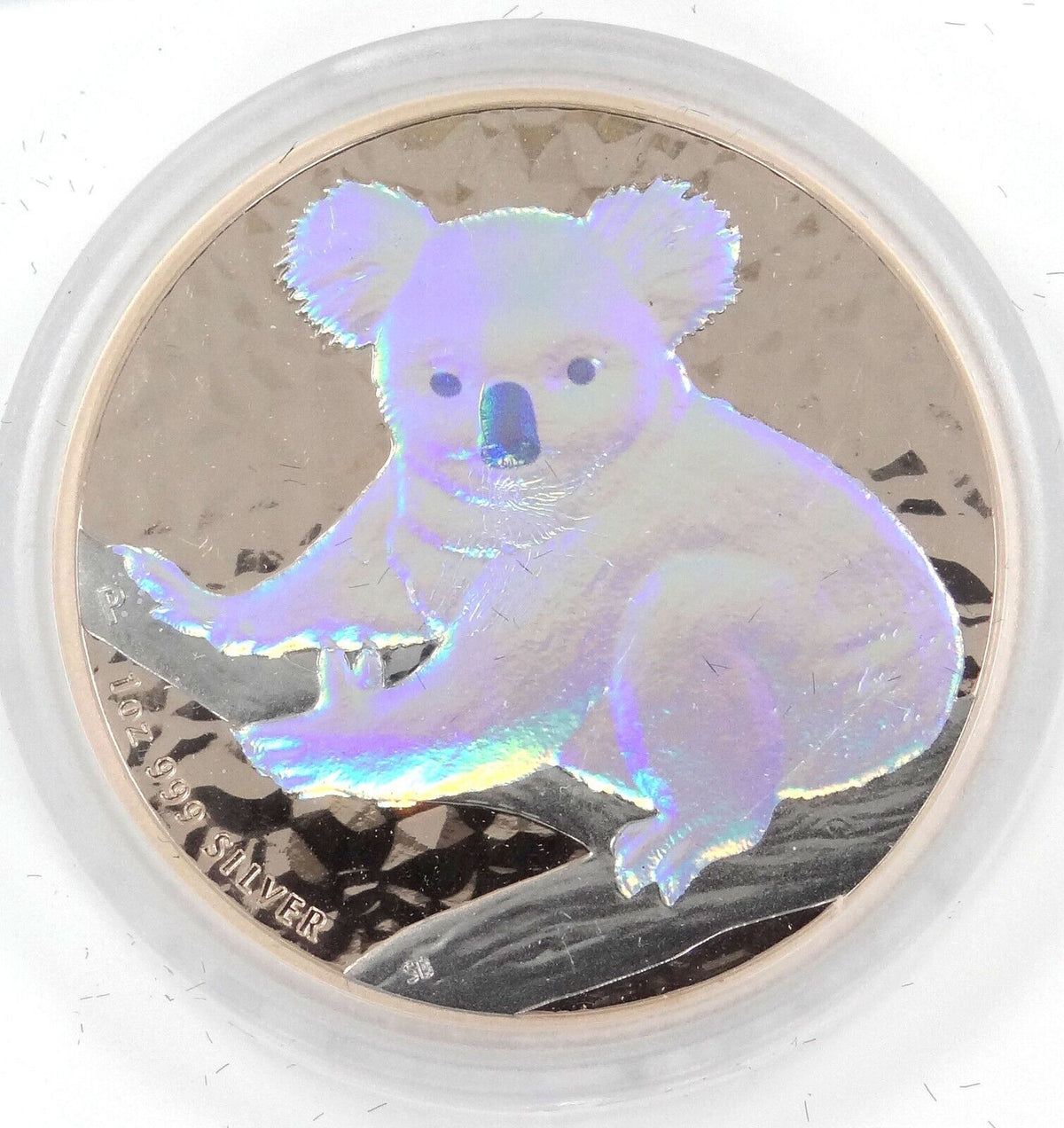 1 Oz Silver Coin 2009 Australia $1 Koala Hologram in Capsule and Box