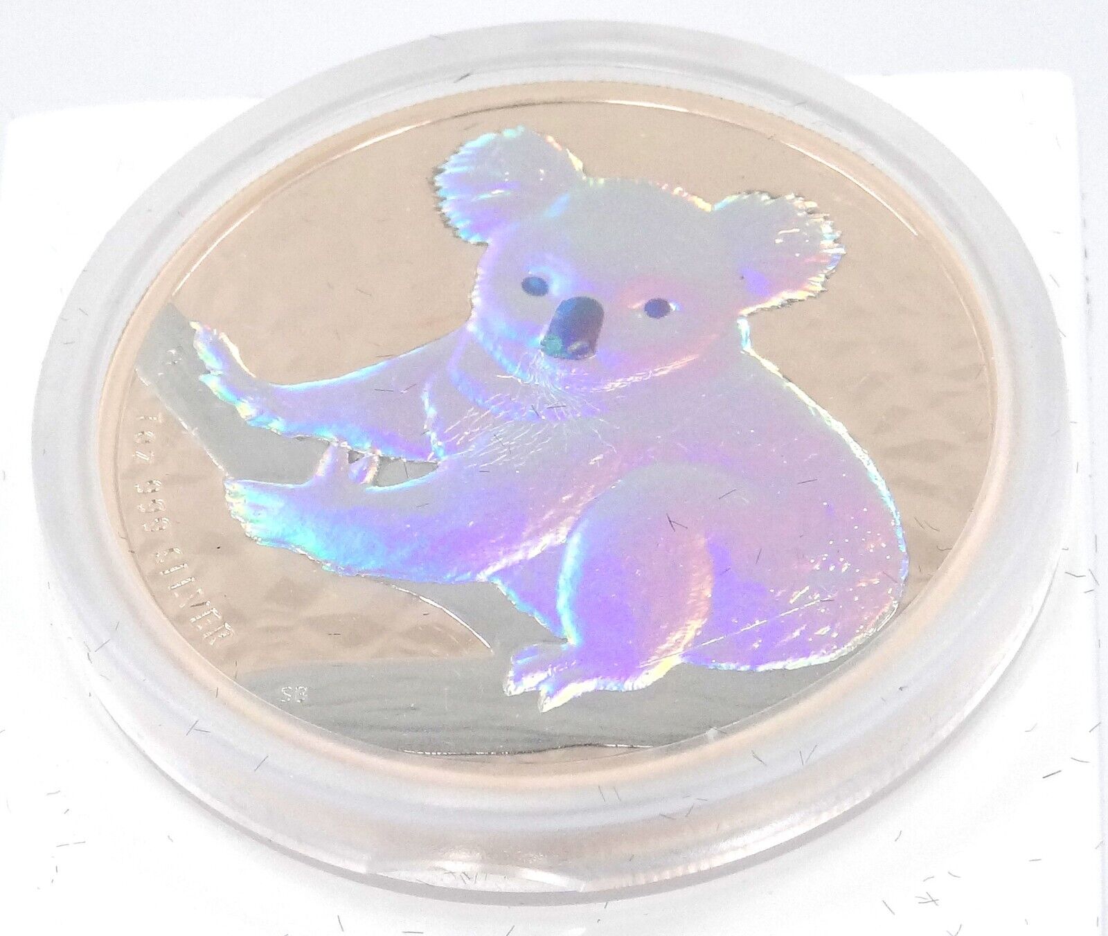 1 Oz Silver Coin 2009 Australia $1 Koala Hologram in Capsule and Box