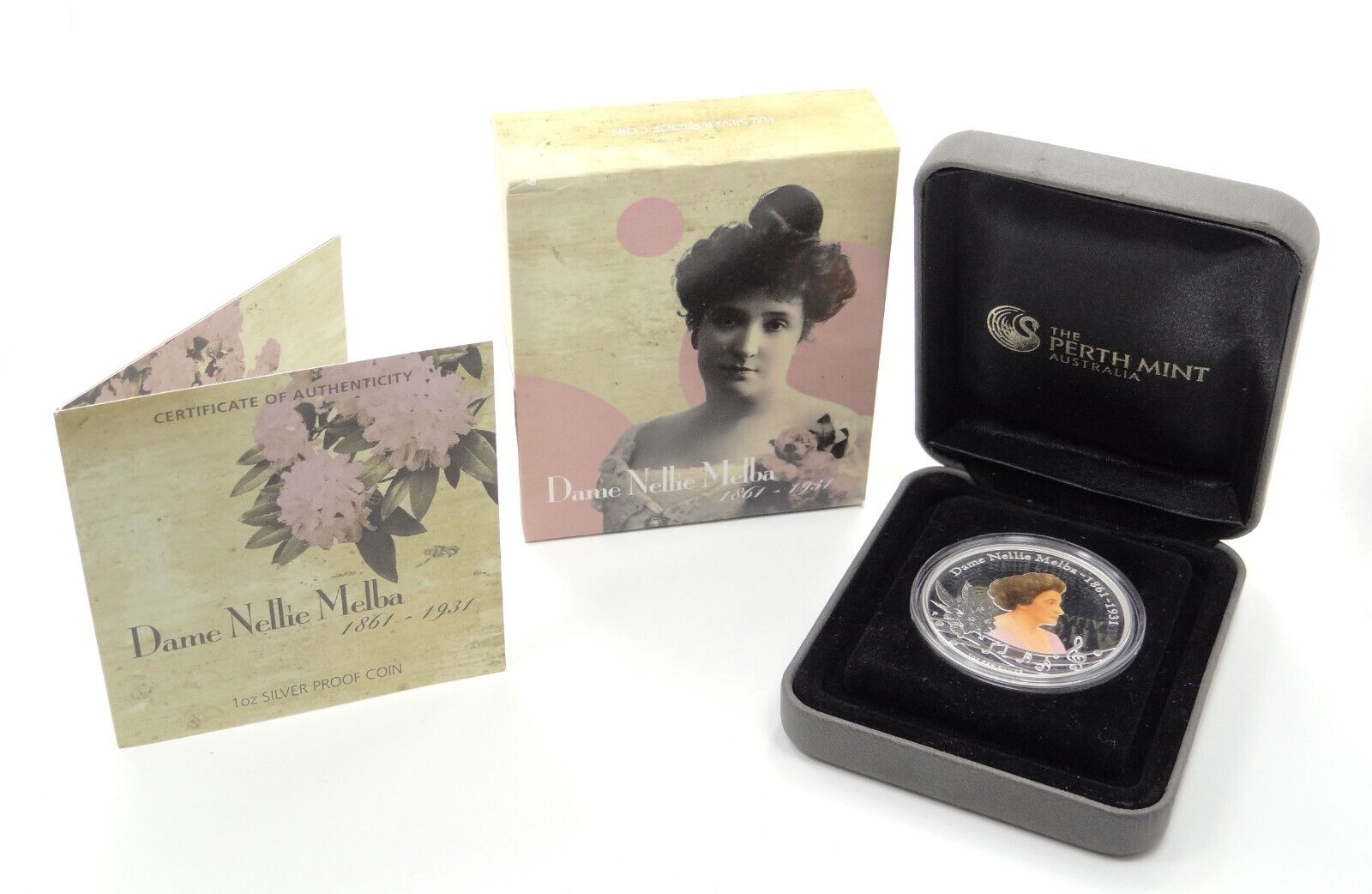 1 Oz Silver Coin 2011 $1 Australia Opera Singer Dame Nellie Melba 1861-1931-classypw.com-1
