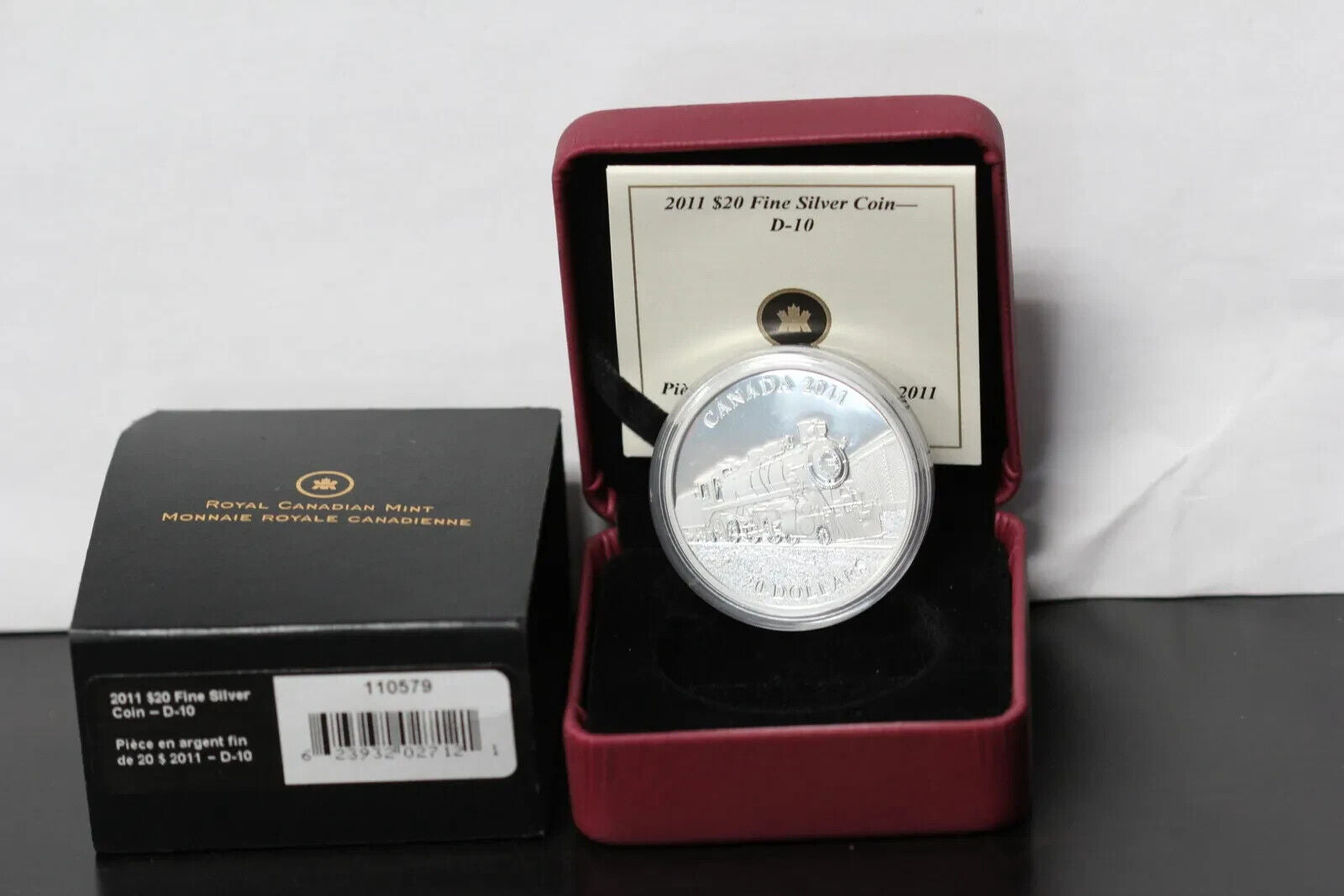 1 Oz Silver Coin 2011 Canada $20 Steam Powered Locomotive Train D-10-classypw.com-7