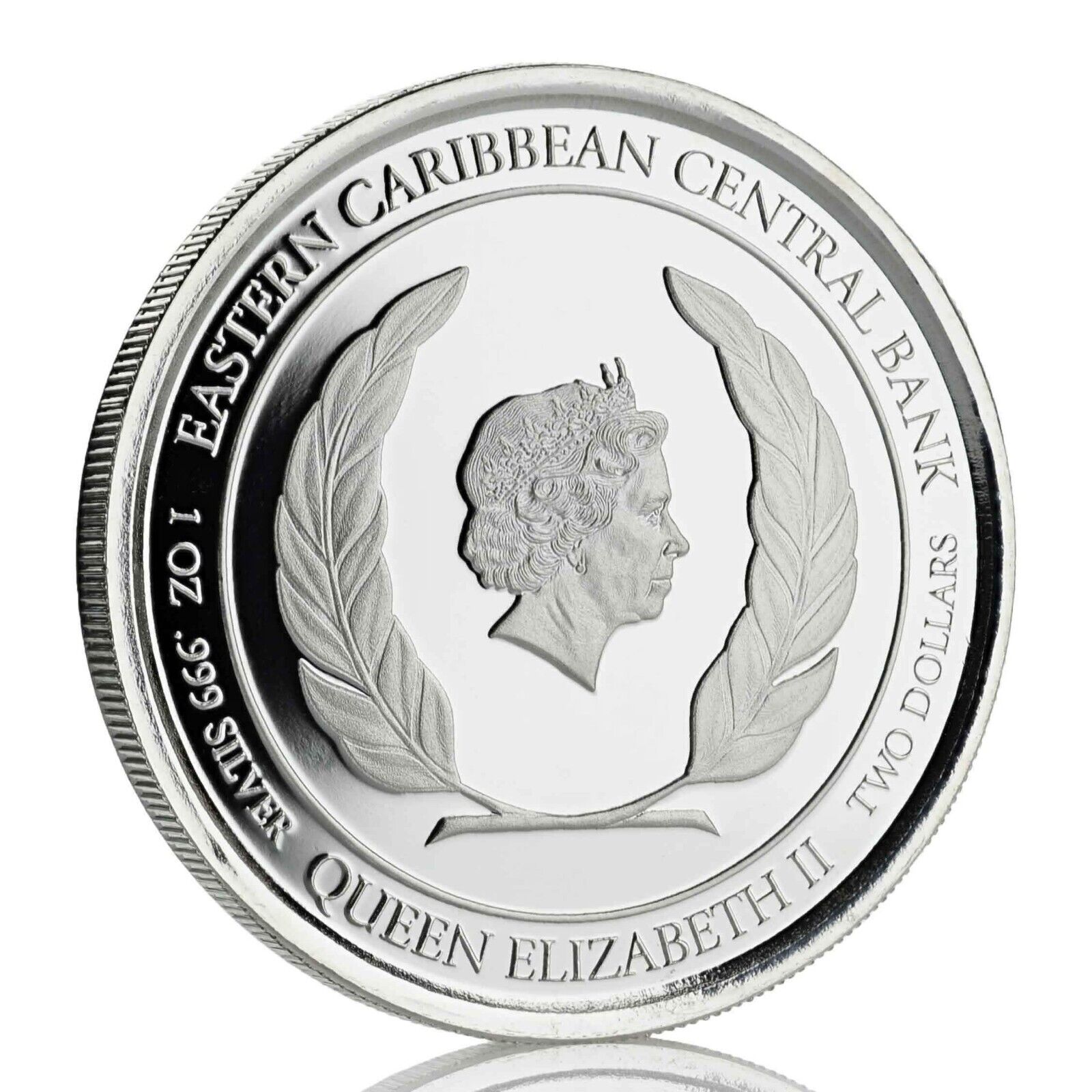 1 Oz Silver Coin 2018 EC8 Saint Lucia $2 Scottsdale Mint Color Proof - Flamingo-classypw.com-5