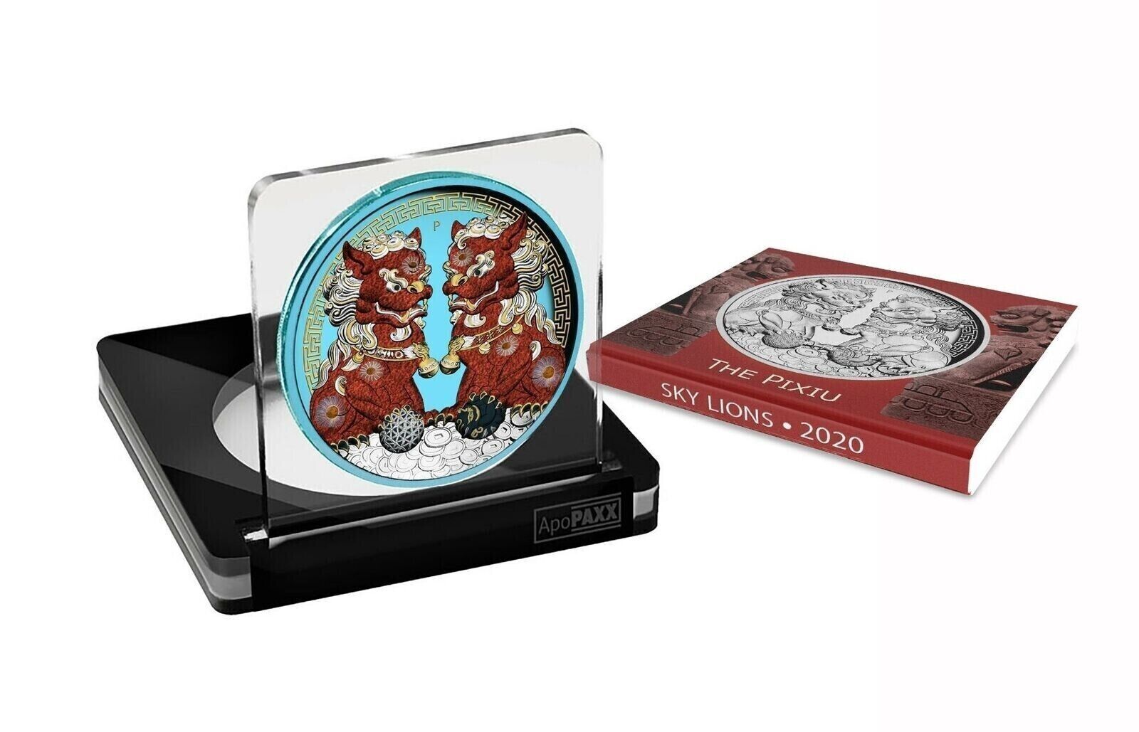 1 Oz Silver Coin 2020 $1 Australia Guardian Sky Lions The Pixiu - Bloody Lions-classypw.com-3