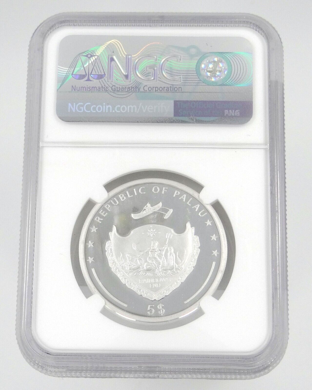1 Oz Silver Coin 2021 Palau $5 Lady Luck Lady Bug High Relief PR 70 Ultra Cameo-classypw.com-2