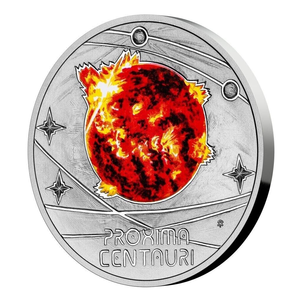1 Oz Silver Coin 2023 Niue $1 Color Proof The Milky Way Proxima Centauri LE 2500-classypw.com-1