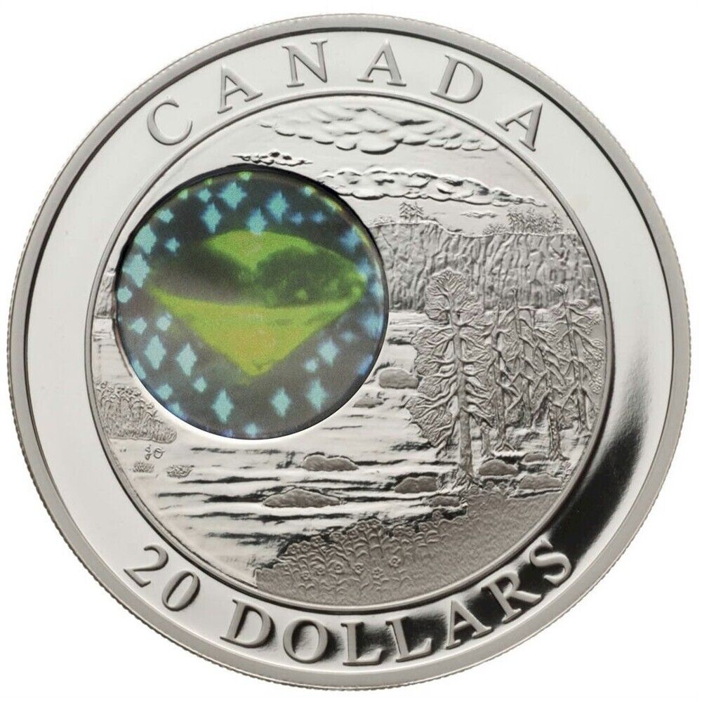 1 oz Silver Coin 2005 Canada $20 Natural Wonders Northwest Territories Diamonds-classypw.com-1