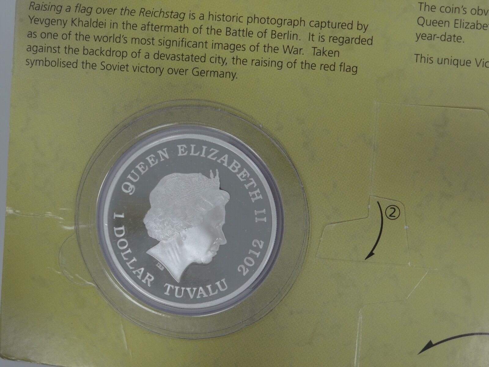 1 oz Silver Coin 2012 Tuvalu $1 Victory Day May 9 Perth Mint Soviet Union WW2