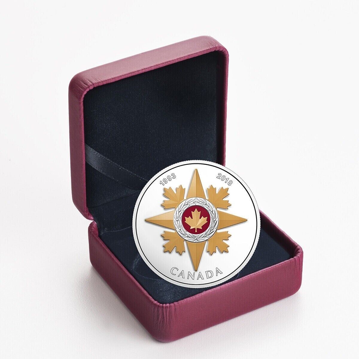 1 oz Silver Coin 2018 Canada $20 25th Anniversary the Star of Military Valour-classypw.com-3