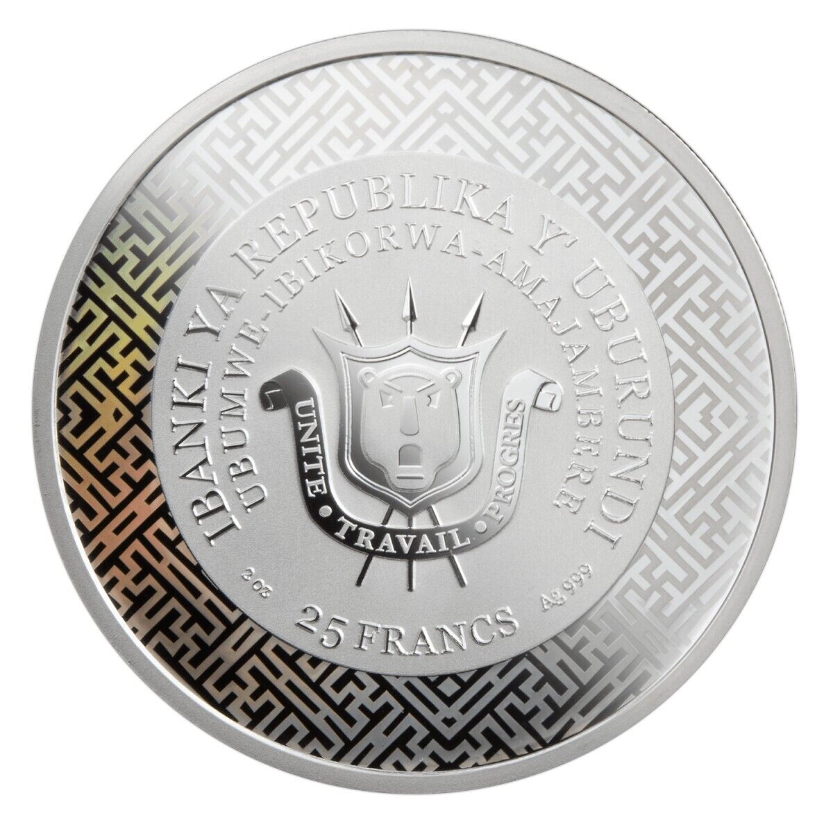 2 Oz Silver Coin 2024 Burundi 25 Francs Lunar Year of the Dragon Jade Stone-classypw.com-3