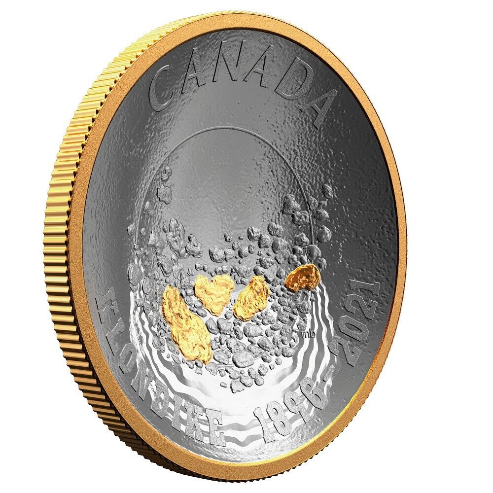 30.75g Silver Coin 2021 Canada $25 125th Anniversary of the Klondike Gold Rush-classypw.com-1