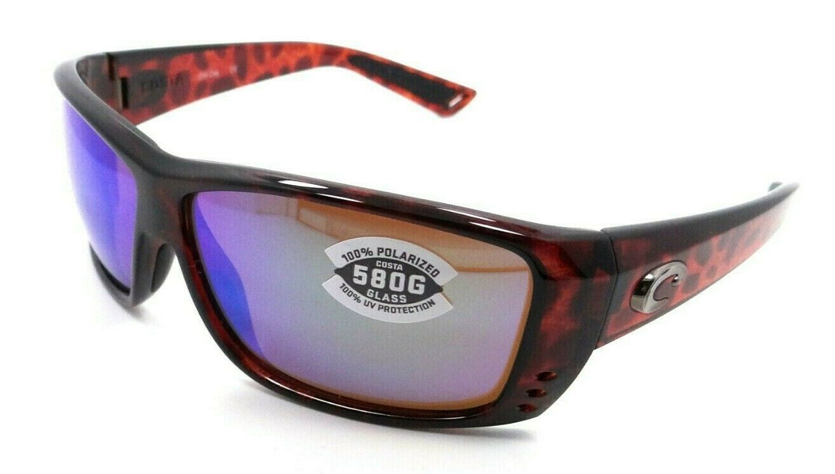Costa Del Mar Sunglasses Cat Cay 61-11-128 Tortoise / Green Mirror 580G Glass-097963492959-classypw.com-1