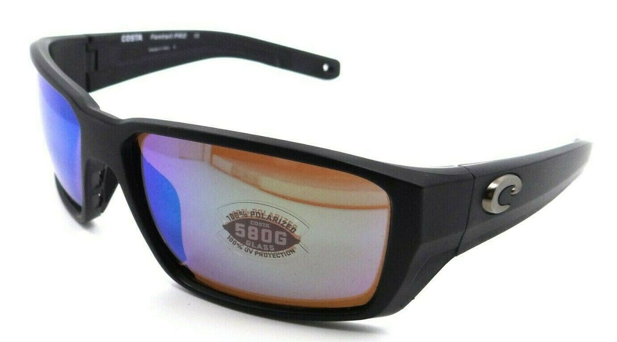 Costa Del Mar Sunglasses Fantail Pro 60-15-120 Matte Black / Green Mirror 580G-0097963887434-classypw.com-1