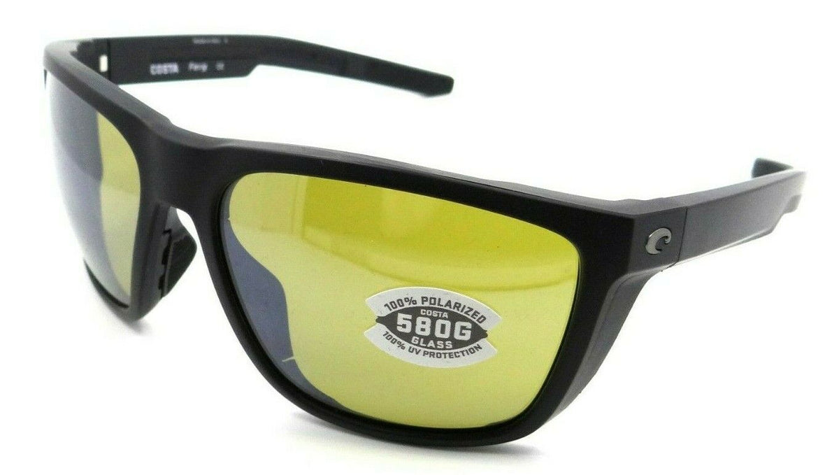 Costa Del Mar Sunglasses Ferg 59-16-125 Matte Black / Sunrise Silver Mirror 580G-0097963844154-classypw.com-1