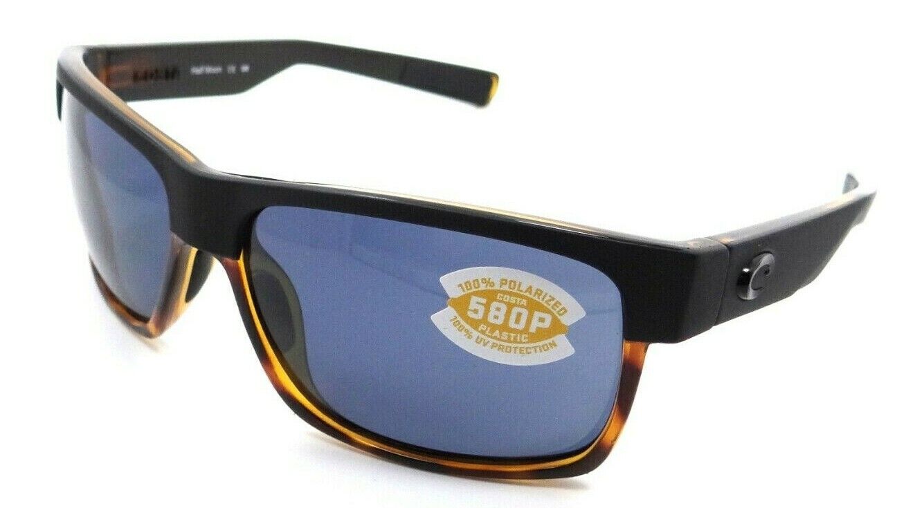 Costa Del Mar Sunglasses Half Moon 60-14-125 Mt Black - Sh Tortoise / Gray 580P-0097963665193-classypw.com-1