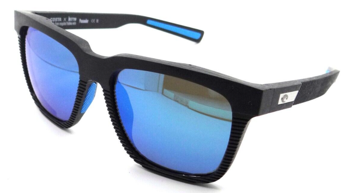 Costa Del Mar Sunglasses Pescador 55-17-140 Net Dark Gray / Blue Mirror 580G