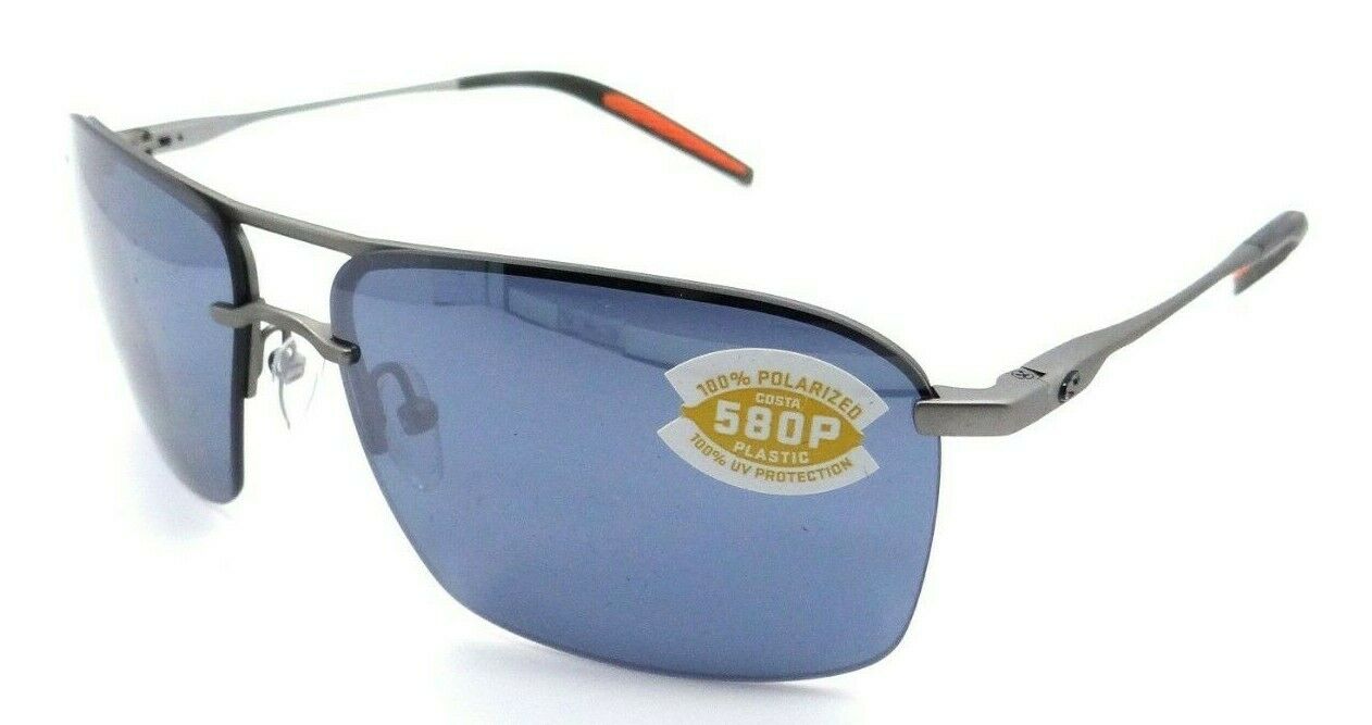Costa Del Mar Sunglasses Skimmer Matte Silver / Orange - Gray Silver Mirror 580P-097963809214-classypw.com-1
