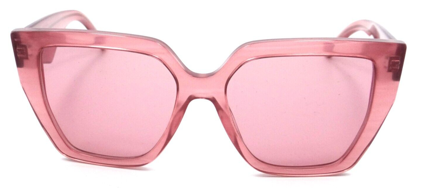 Dolce & Gabbana Sunglasses DG 4438 3405/A4 55-17-145 Fleur Pink /Pink Mirror Red