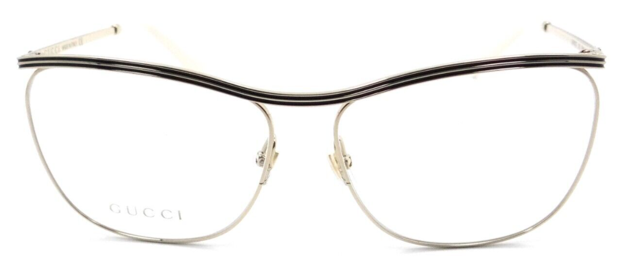 Gucci Eyeglasses Frames GG0822O 003 58-14-145 Black / Gold Made in Italy-889652310824-classypw.com-1