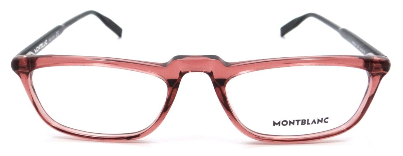 Montblanc Eyeglasses Frames MB0053O 004 54-20-150 Burgundy / Black Made in Italy-889652250526-classypw.com-1