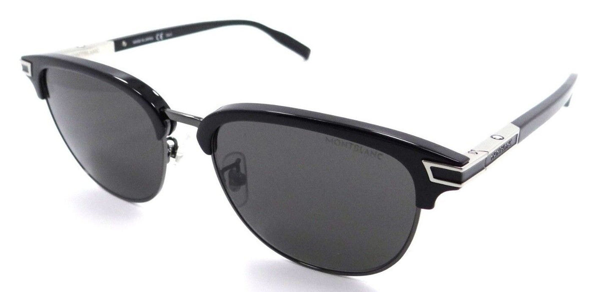 Montblanc Sunglasses MB0040S 005 56-18-150 Black - Silver / Grey Made in Japan-889652229355-classypw.com-1