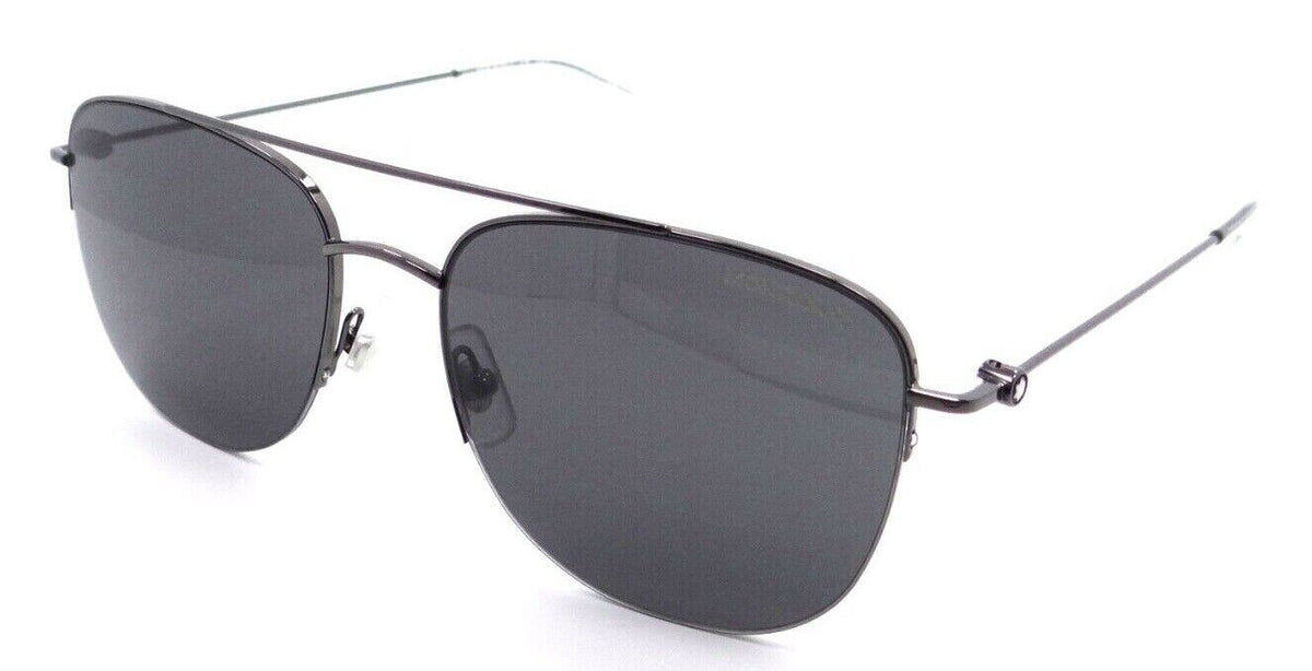 Montblanc Sunglasses MB0096S 001 56-18-145 Ruthenium / Grey Made in Italy-889652280004-classypw.com-1