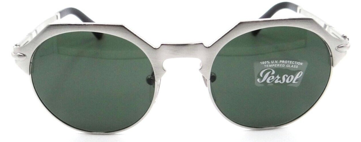 Persol Sunglasses PO 2488S 1114/31 48-19-140 Brushed Silver / Green Italy-8056597546621-classypw.com-2