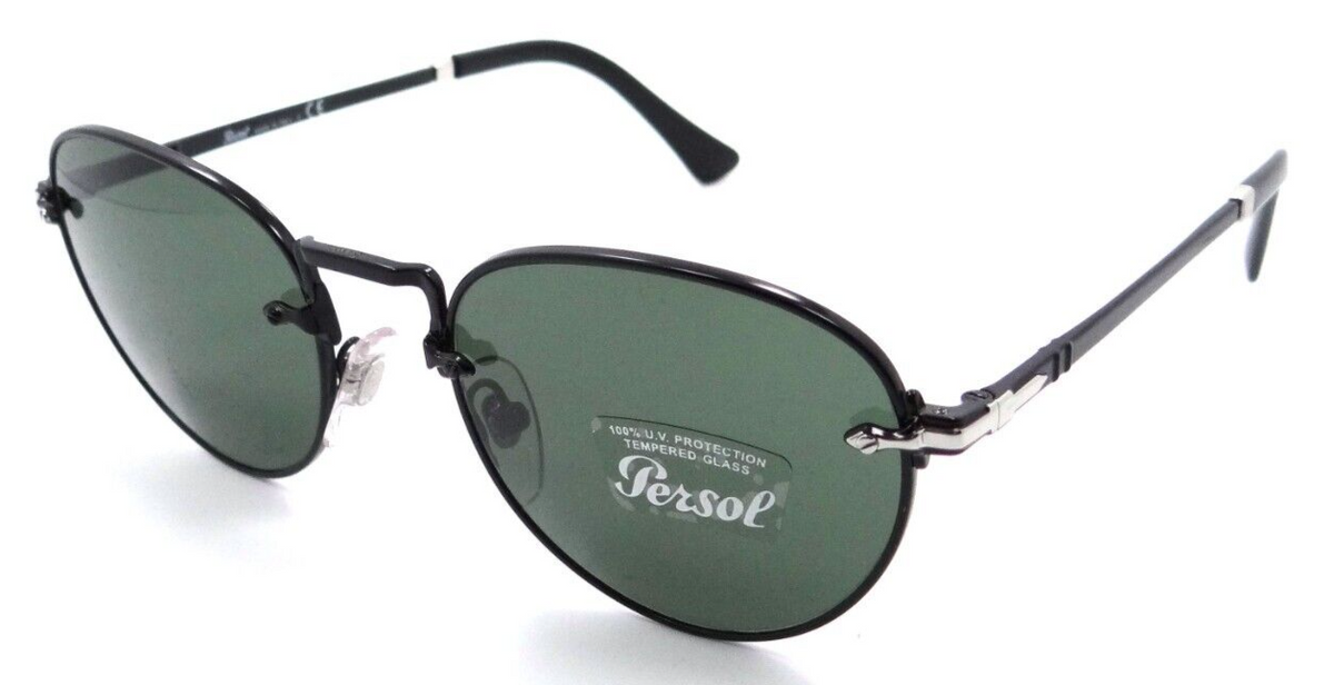 Persol Sunglasses PO 2491S 1078/31 51-20-145 Black / Green Made in Italy-8056597595421-classypw.com-1
