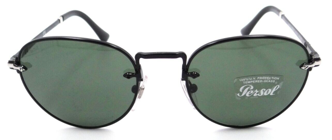 Persol Sunglasses PO 2491S 1078/31 51-20-145 Black / Green Made in Italy-8056597595421-classypw.com-1