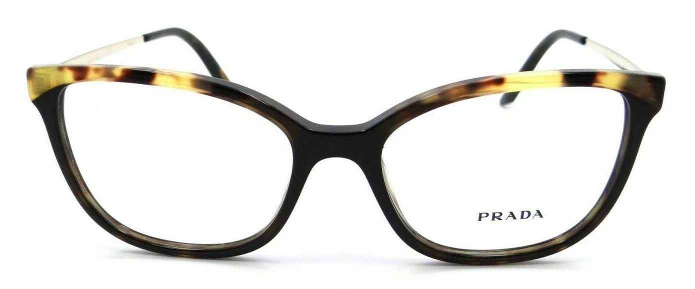 Prada Eyeglasses Frames PR 07WV 06N-1O1 52-17-140 Dark Havana / Medium Havana-8056597372237-classypw.com-1