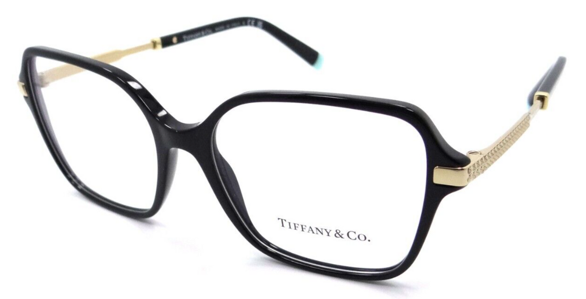 Tiffany &amp; Co Eyeglasses Frames TF 2222 8001 54-16-145 Black Made in Italy