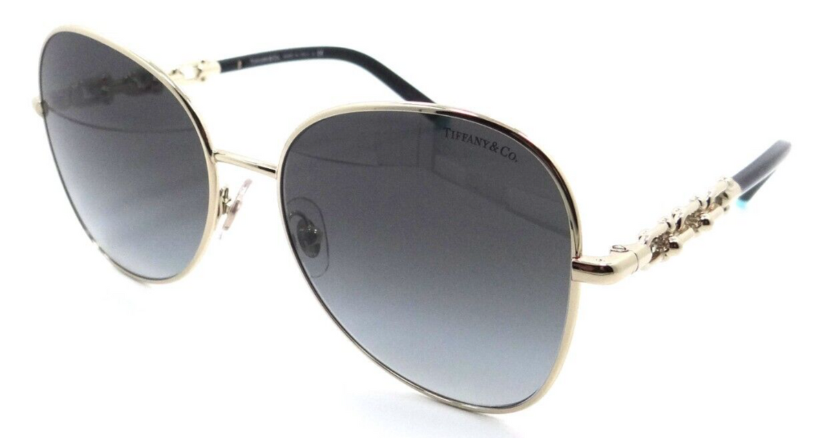 Tiffany &amp; Co Sunglasses TF 3086 61663C 57-17-140 Pale Gold / Grey Gradient Italy-8056597751896-classypw.com-1