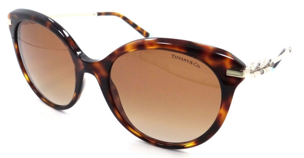 Tiffany &amp; Co Sunglasses TF 4189B 80023B 55-19-140 Havana / Brown Gradient Italy-8056597602242-classypw.com-1