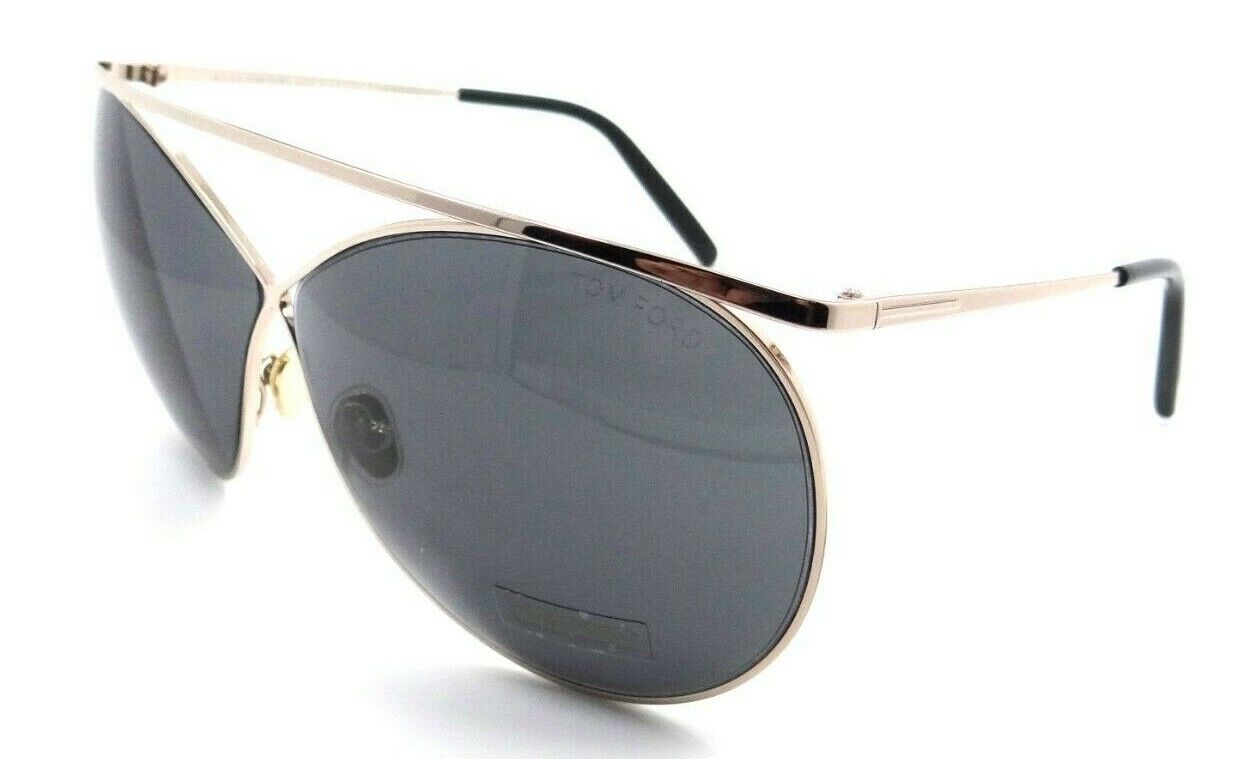 Tom Ford Sunglasses TF 0761 28A 67-08-130 Stevie Rose Gold / Dark Grey Italy-889214095206-classypw.com-1