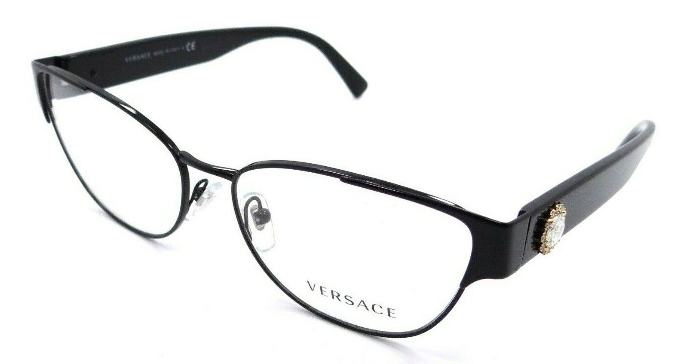 Versace Eyeglasses Frames VE 1267B 1009 55-15-140 Black Made in Italy-8056597160063-classypw.com-1