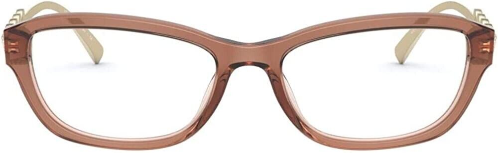 Versace Eyeglasses Frames VE 3279 5325 52-17-135 Transparent Brown Made in Italy-8056597118286-classypw.com-1