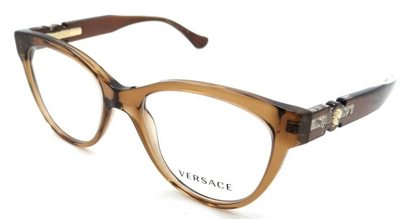Versace Eyeglasses Frames VE 3304 5028 51-18-140 Transparent Brown Made in Italy-8056597535878-classypw.com-1