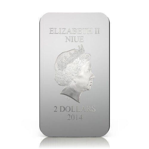 1 Oz Silver Coin 2014 $2 Niue Orthodox Shrines St. George with Dragon PAMP 3000-classypw.com-3