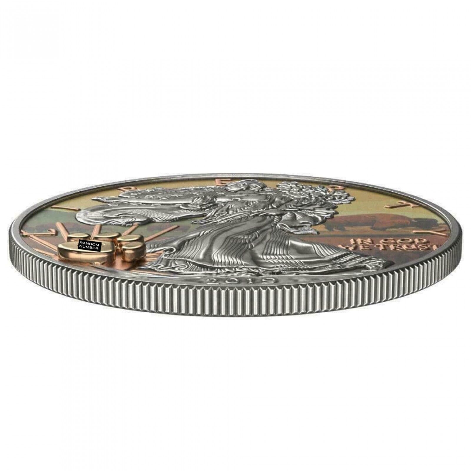 1 Oz Silver Coin 2019 $1 Liberty National Parks of The United States - Wind Cave-classypw.com-4
