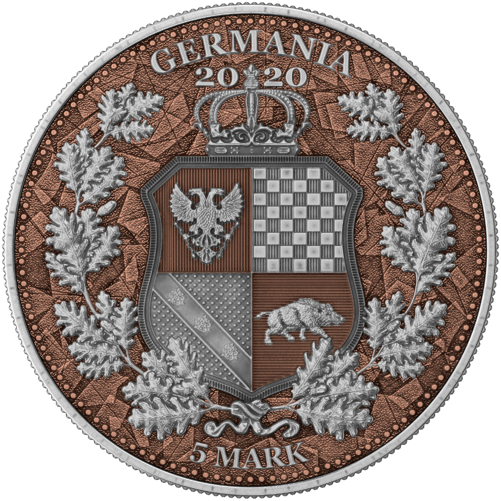10 - 1 Oz Silver Coin 2020 5 Mark Italia & Germania Allegories - Full Color Set-classypw.com-19