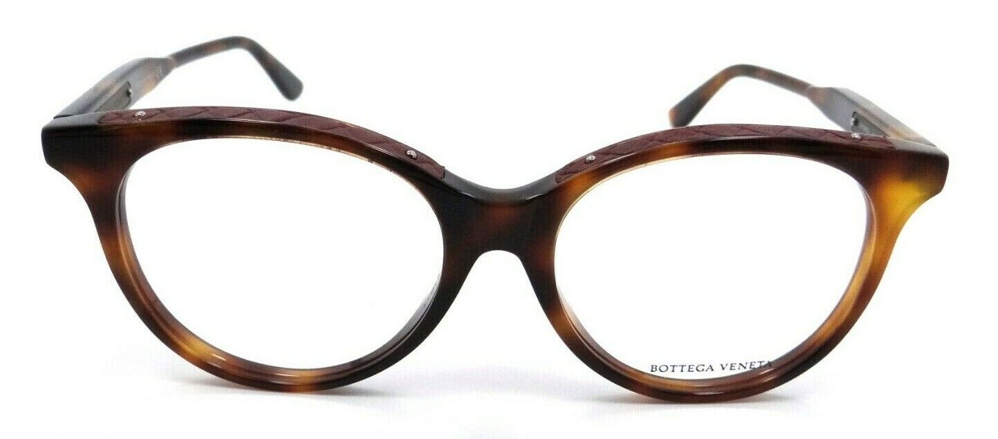 Bottega Veneta Eyeglasses Frames BV0069OA 002 54-17-145 Havana / Red Asian Fit-889652036359-classypw.com-1