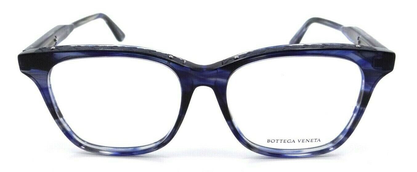 Bottega Veneta Eyeglasses Frames BV0070O 007 53-16-145 Blue Made in Italy-889652026541-classypw.com-1