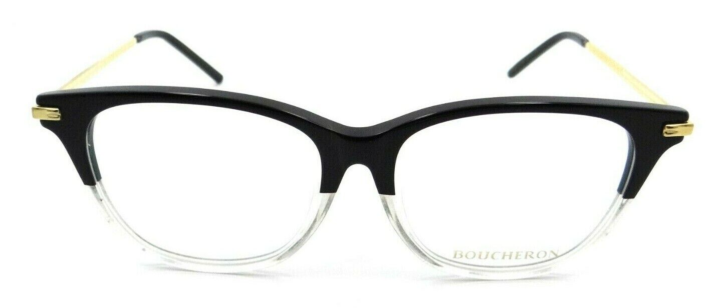 Boucheron Eyeglasses Frames BC0027OA 003 54-16-145 Black / Gold Asian Fit-889652030784-classypw.com-1