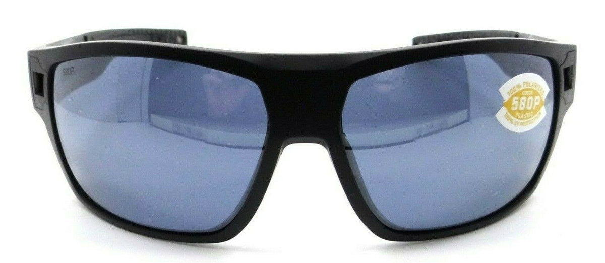 Costa Del Mar Sunglasses Diego 62-15-117 Matte Black / Gray Silver Mirror 580P-097963874144-classypw.com-2