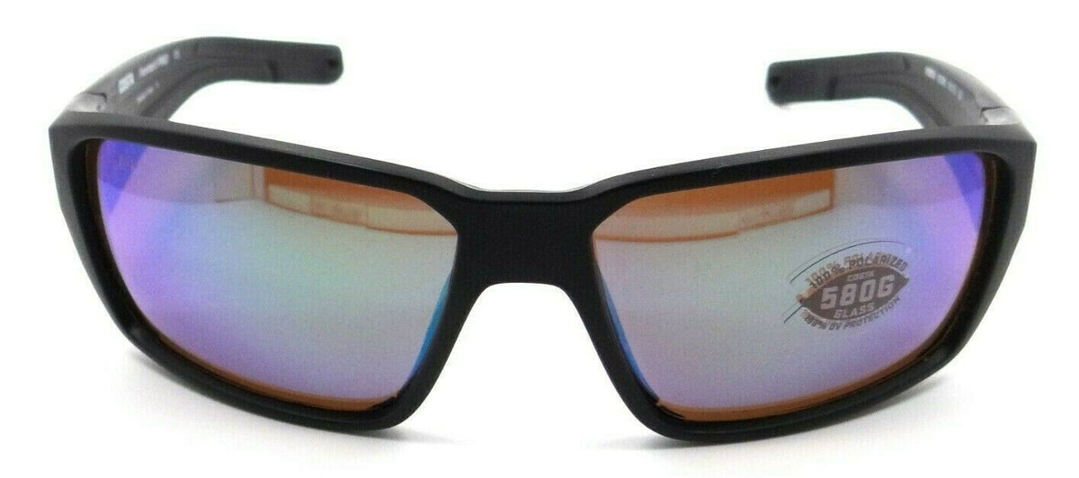 Costa Del Mar Sunglasses Fantail Pro 60-15-120 Matte Black / Green Mirror 580G-0097963887434-classypw.com-2