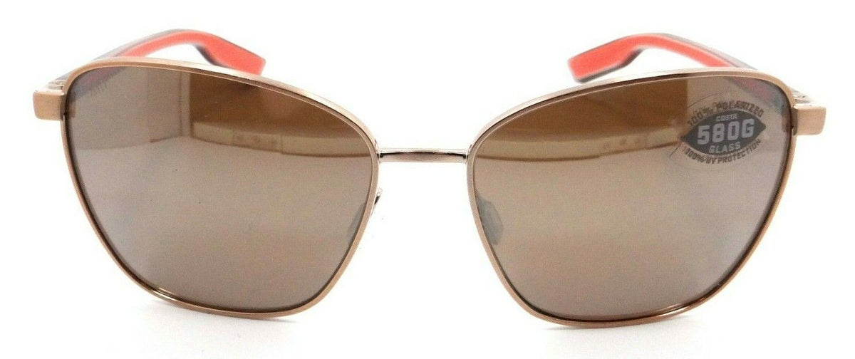 Costa Del Mar Sunglasses Paloma Brushed Rose Gold / Copper Silver Mirror 580G-097963846707-classypw.com-2