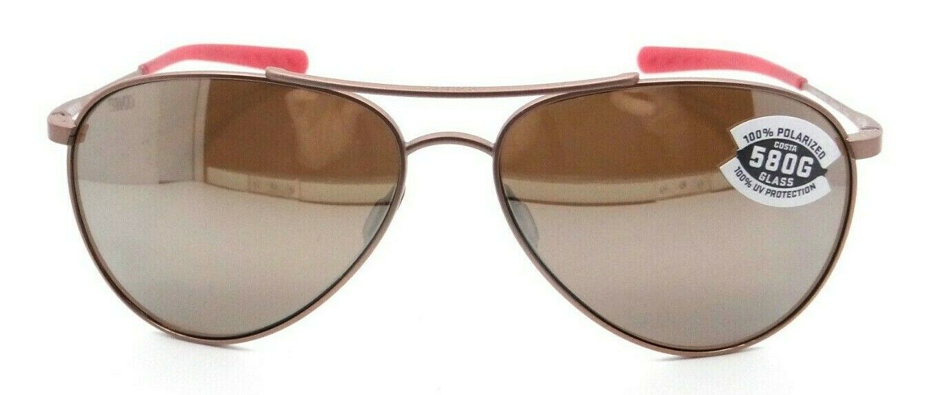 Costa Del Mar Sunglasses Piper Satin Rose Gold / Silver Mirror 580G Glass-097963665780-classypw.com-2