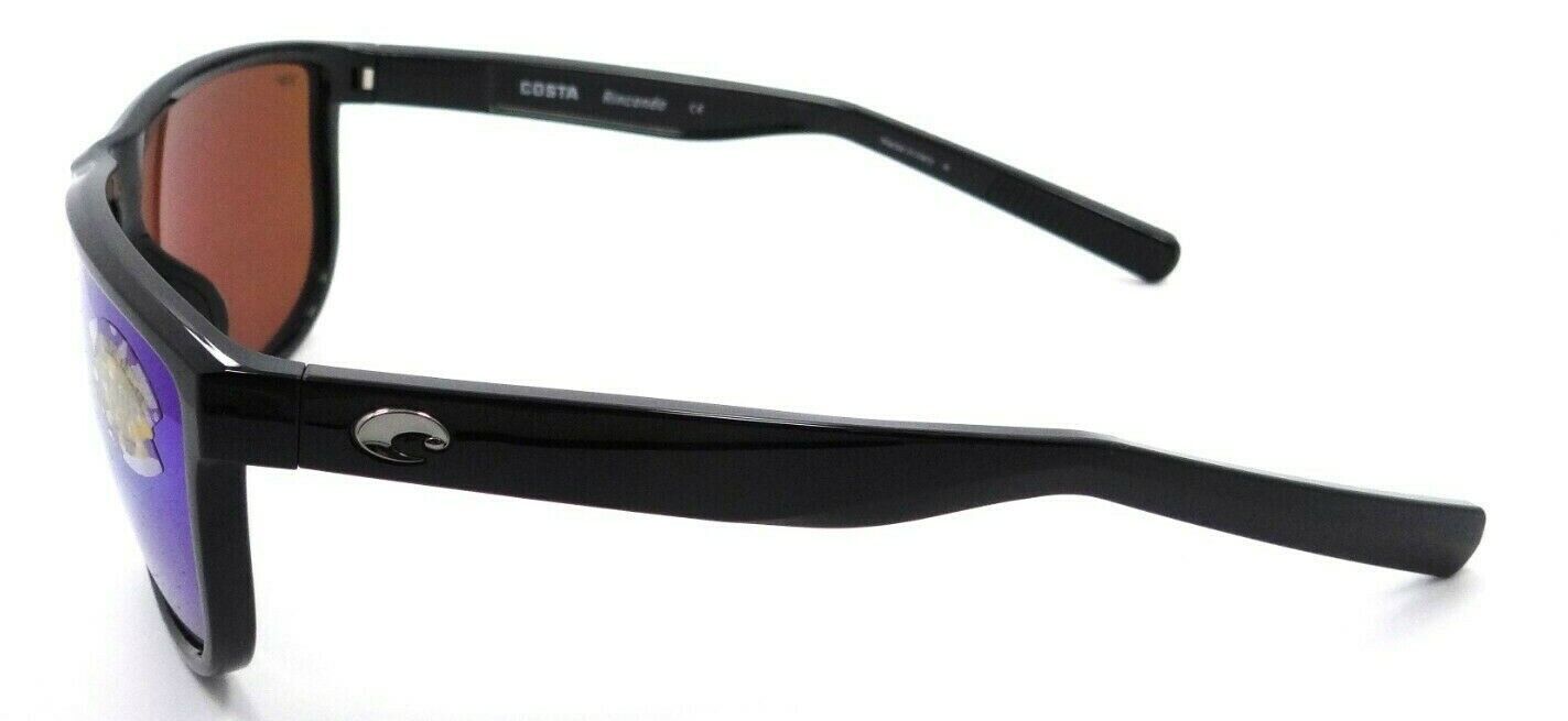 Costa Del Mar Sunglasses Rincondo 61-12-140 Shiny Black / Green Mirror 580P-097963874168-classypw.com-3