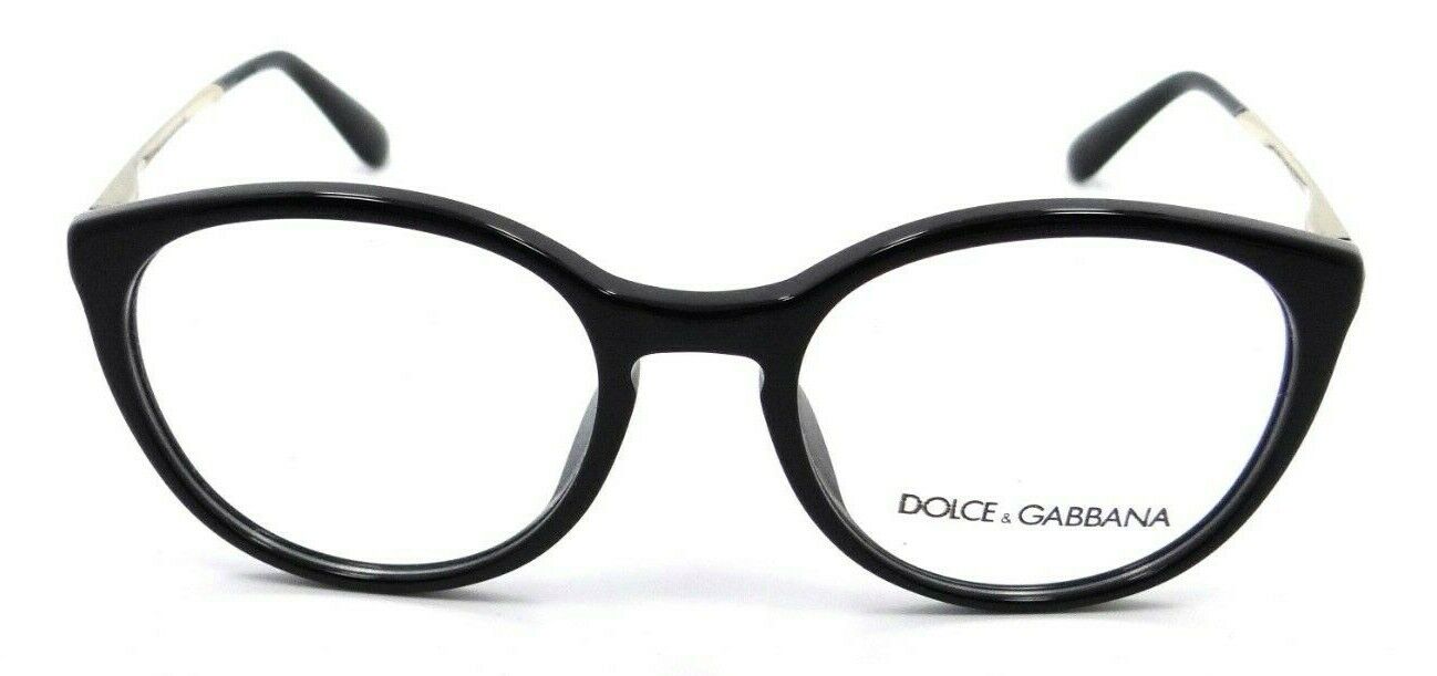 Dolce & Gabbana Eyeglasses Frames DG 3242F 501 50-18-145 Black / Gold Asian Fit-8053672501780-classypw.com-1
