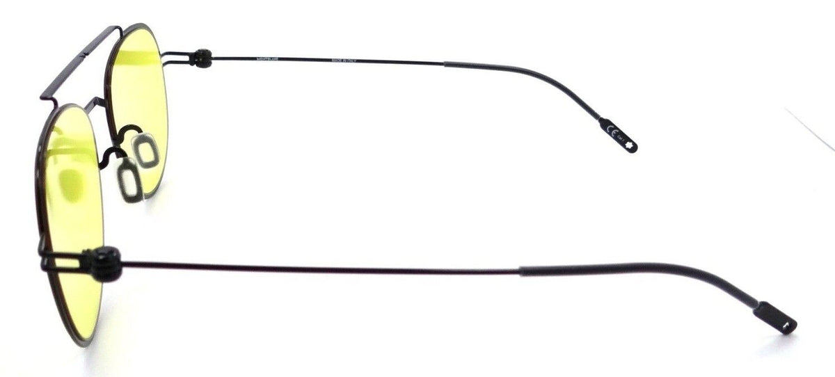Montblanc Sunglasses MB0001S 009 56-19-150 Black / Yellow Made in Italy-889652228563-classypw.com-3