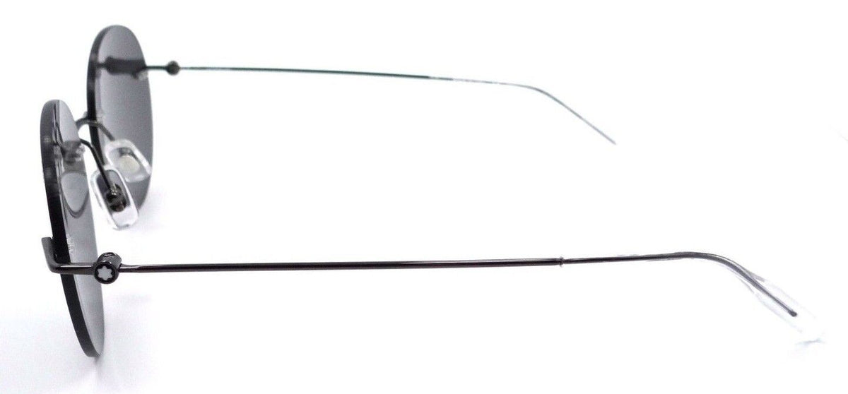 Montblanc Sunglasses MB0073S 001 54-19-145 Ruthenium / Grey Made in Italy-889652279312-classypw.com-3